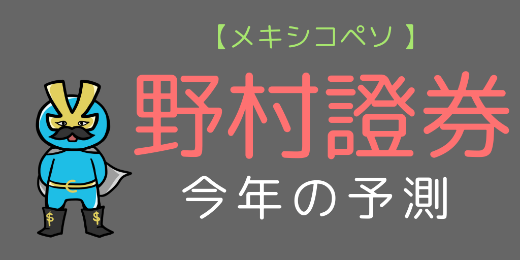 野村證券の見通し