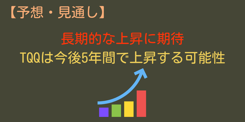 TQQQは今後5年間で上昇すると予想している人が多い