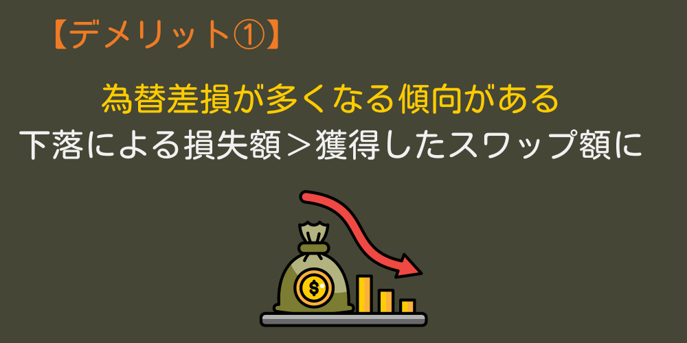 為替差損が多くなる傾向がある